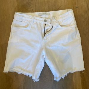 Joe’s white jean shorts, size 28